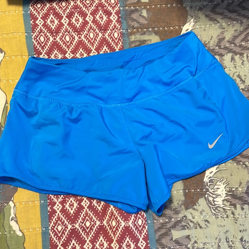 Blue Nike shorts